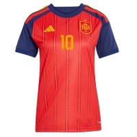 Camiseta España Dani Olmo #10 Primera Equipación Replica Mundial 2026 para mujer mangas cortas